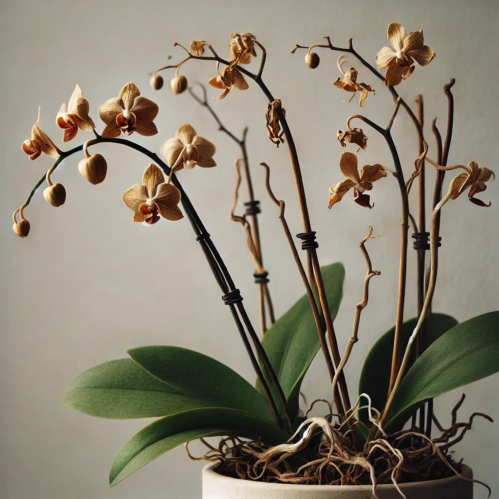 Phalaenopsis-Orchideen nach der Blüte