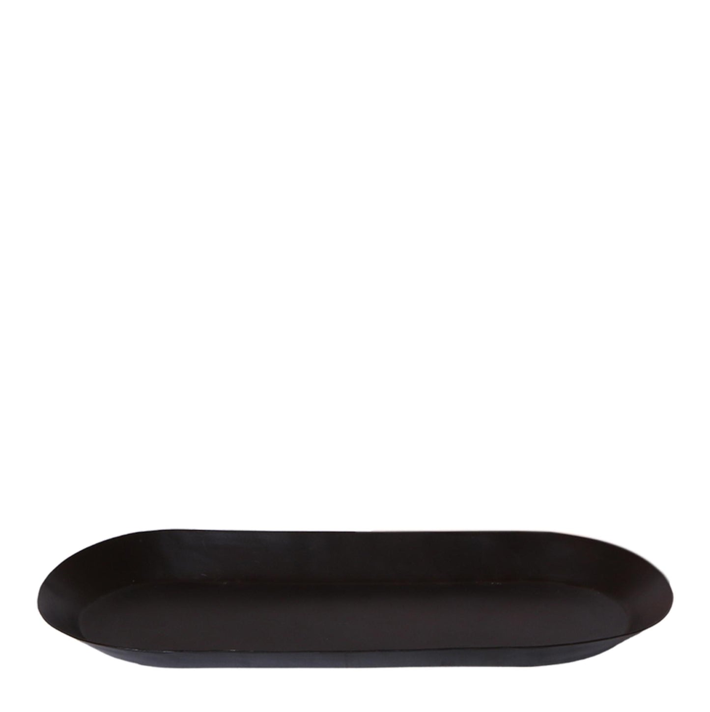 Ovales Tablett aus Metall