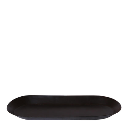Ovales Tablett aus Metall