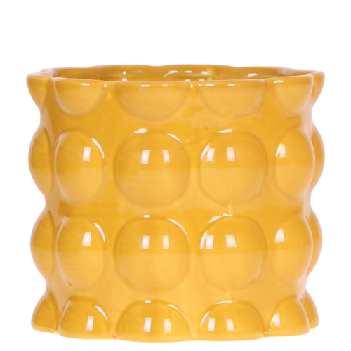 Ziertopf Cotton Shine gelb