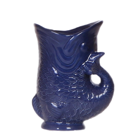 Fisch Dekotopf blau