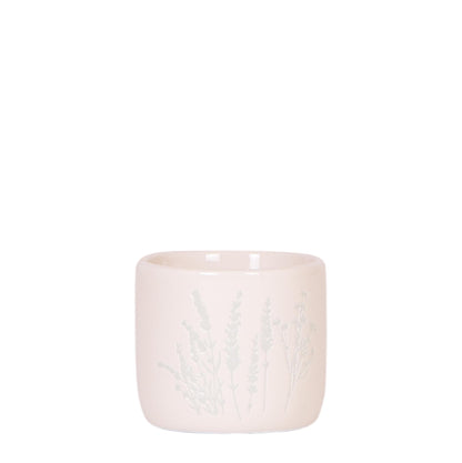 Ziertopf Floral hellblau