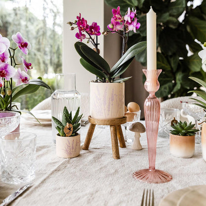 Ziertopf Floral lavendel