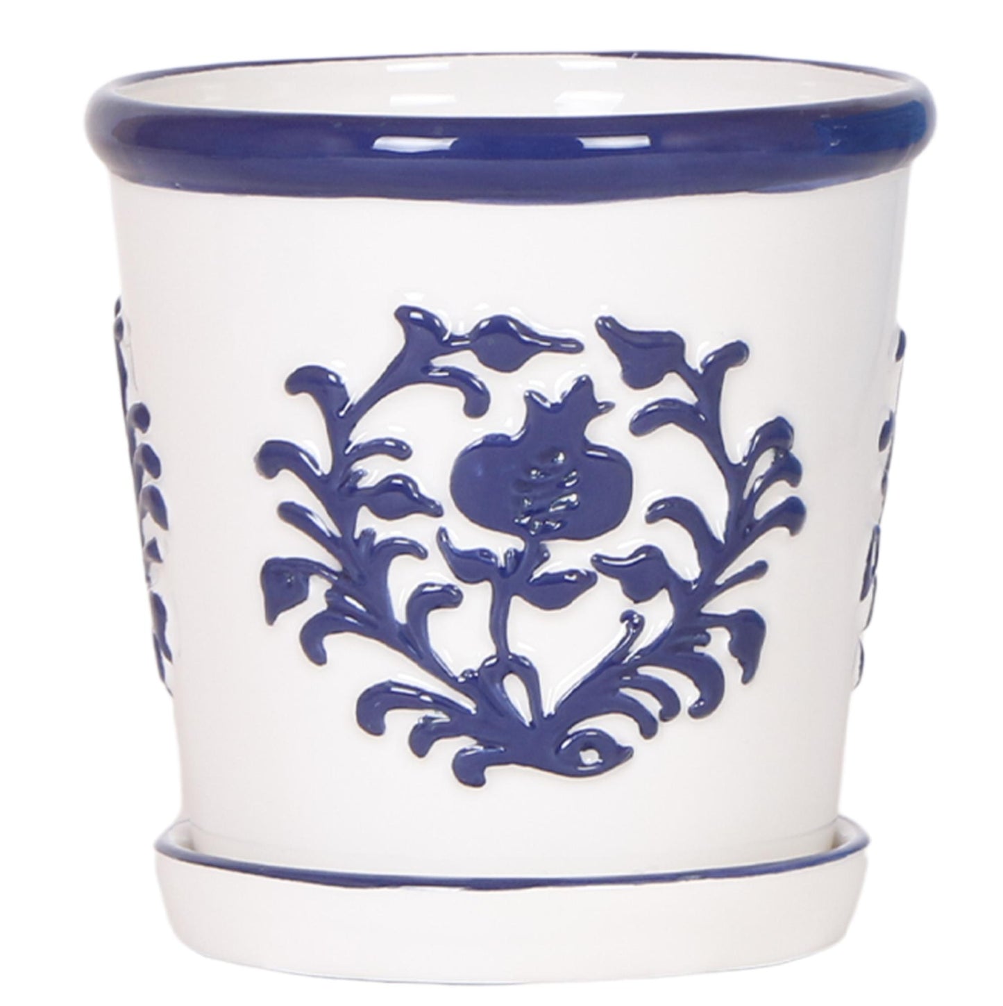 Ziertopf Málaga blau