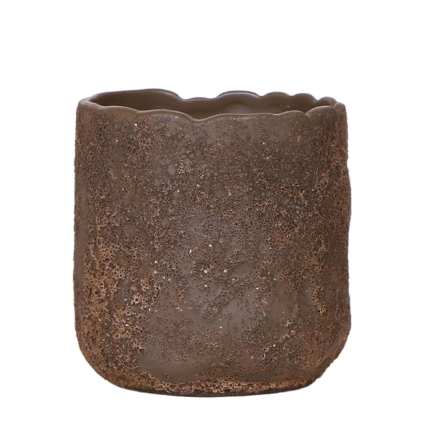 Ziertopf Moon braun