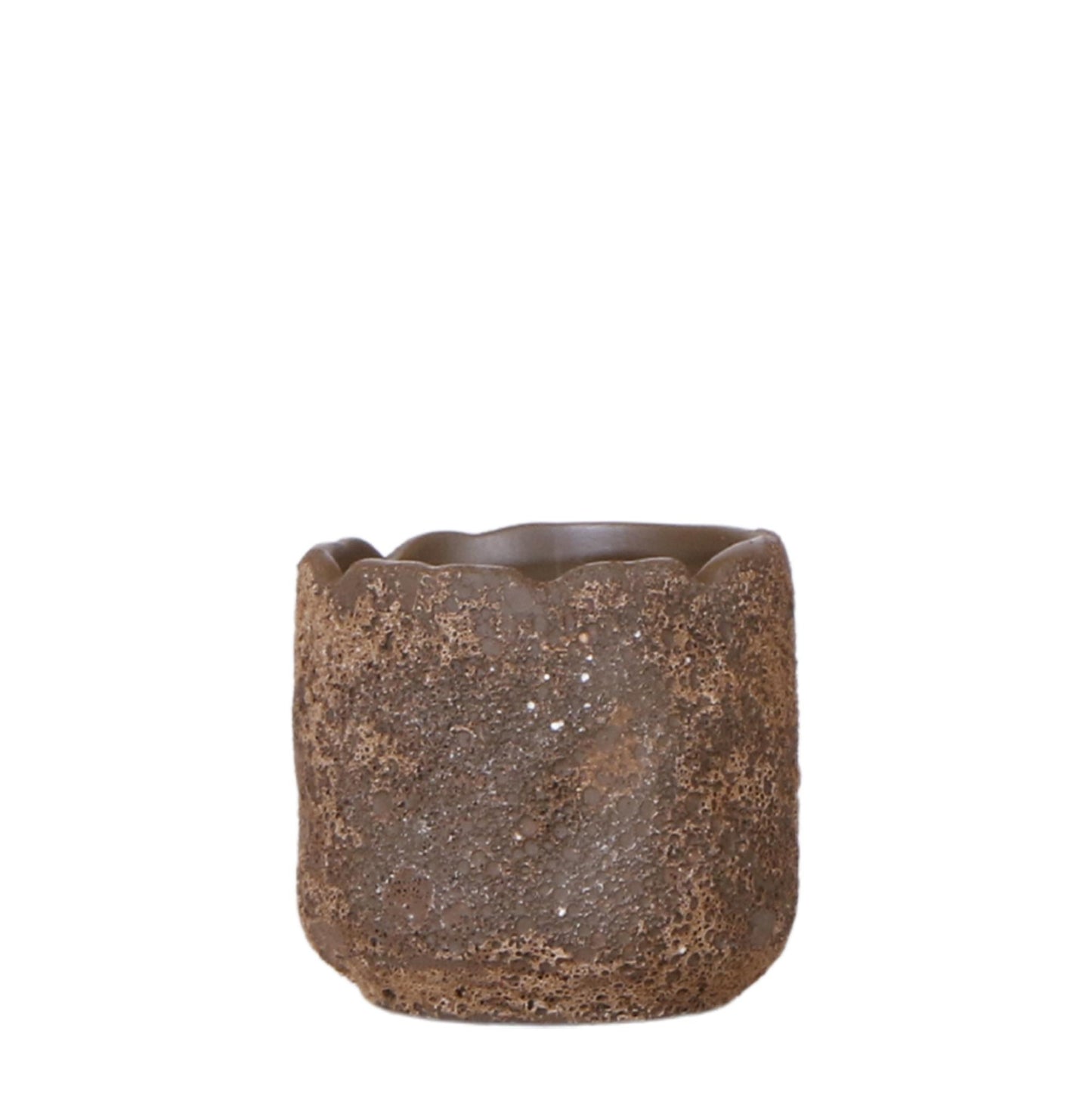 Ziertopf Moon braun