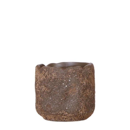 Ziertopf Moon braun