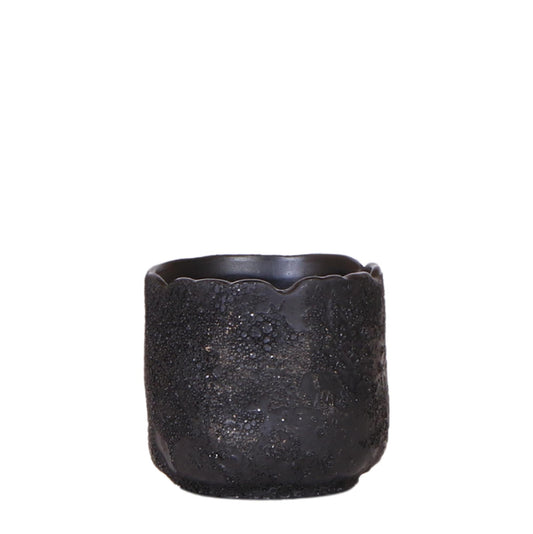 Ziertopf Moon schwarz