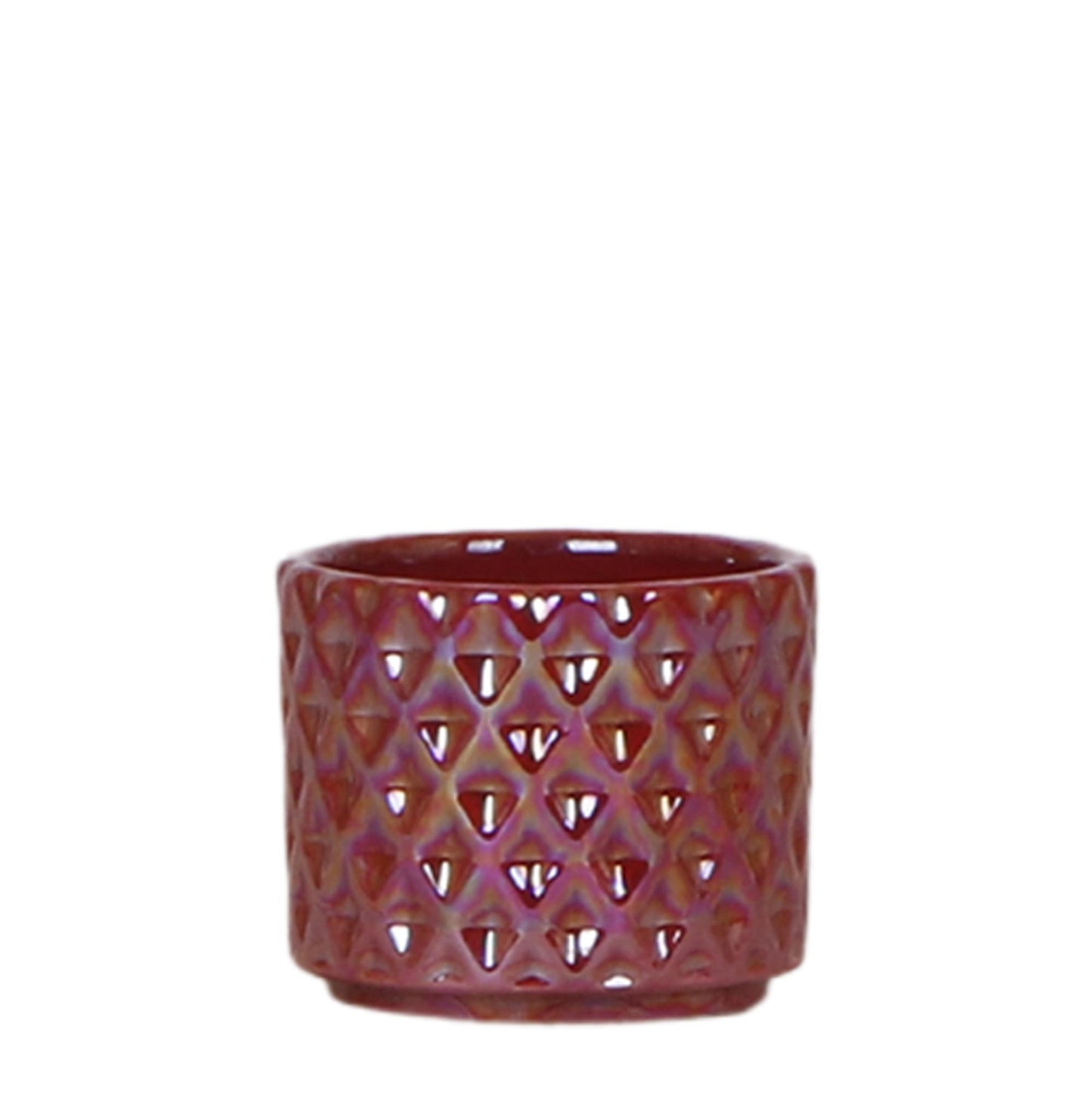 Ziertopf Pearl rot