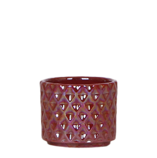 Ziertopf Pearl rot