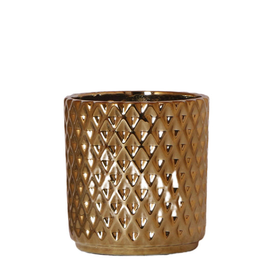 Ziertopf goldmetallic