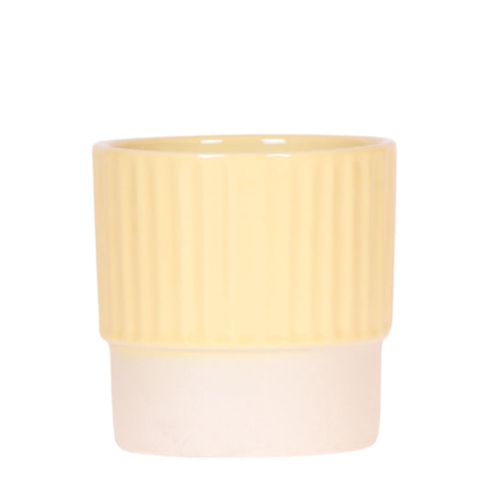 Ziertopf Butter gelb
