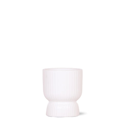Ziertopf Diabolo weiß