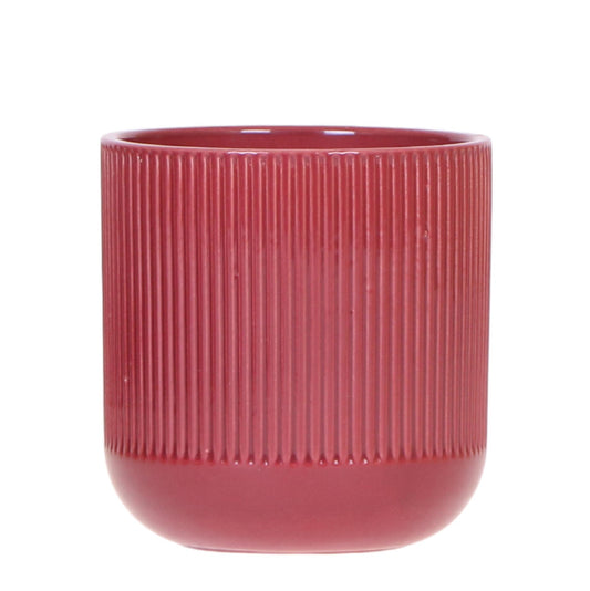 Ziertopf Flare rot