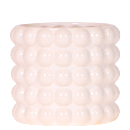 Kolibri Home | Poppy Ziertopf - White - Ø12cm