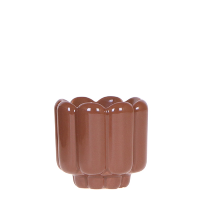 Kolibri Home | Retro Shine Übertopf - Brown - Ø6cm