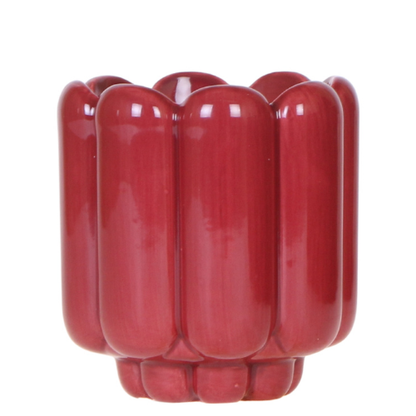 Kolibri Home | Retro Shine Übertopf - Red - Ø9cm