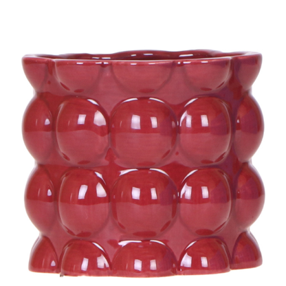 Kolibri Home | Cotton Shine Übertopf - Red - Ø12cm