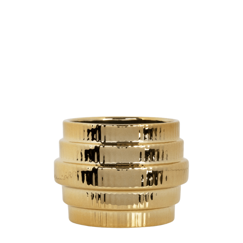 Kolibri Home | Allure Empire Shiny Übertopf - Gold - Ø6cm