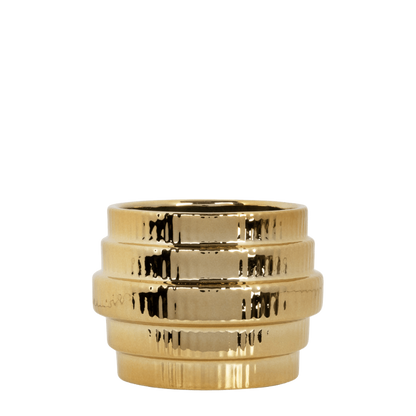 Kolibri Home | Allure Empire Shiny Übertopf - Gold - Ø6cm