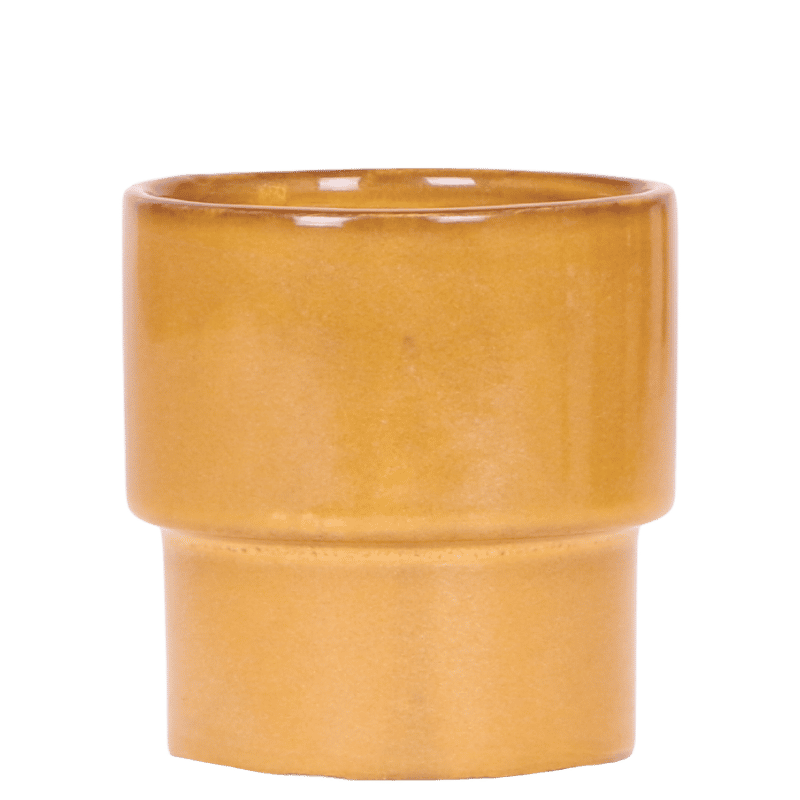 Kolibri Home | Timeless Übertopf - Geel - Ø9 cm