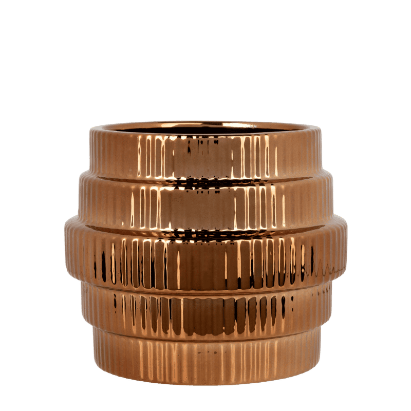 Kolibri Home | Allure Empire Shiny Übertopf - Bronze - Ø9cm