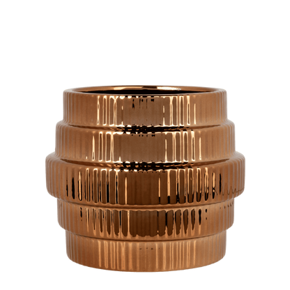 Kolibri Home | Allure Empire Shiny Übertopf - Bronze - Ø9cm