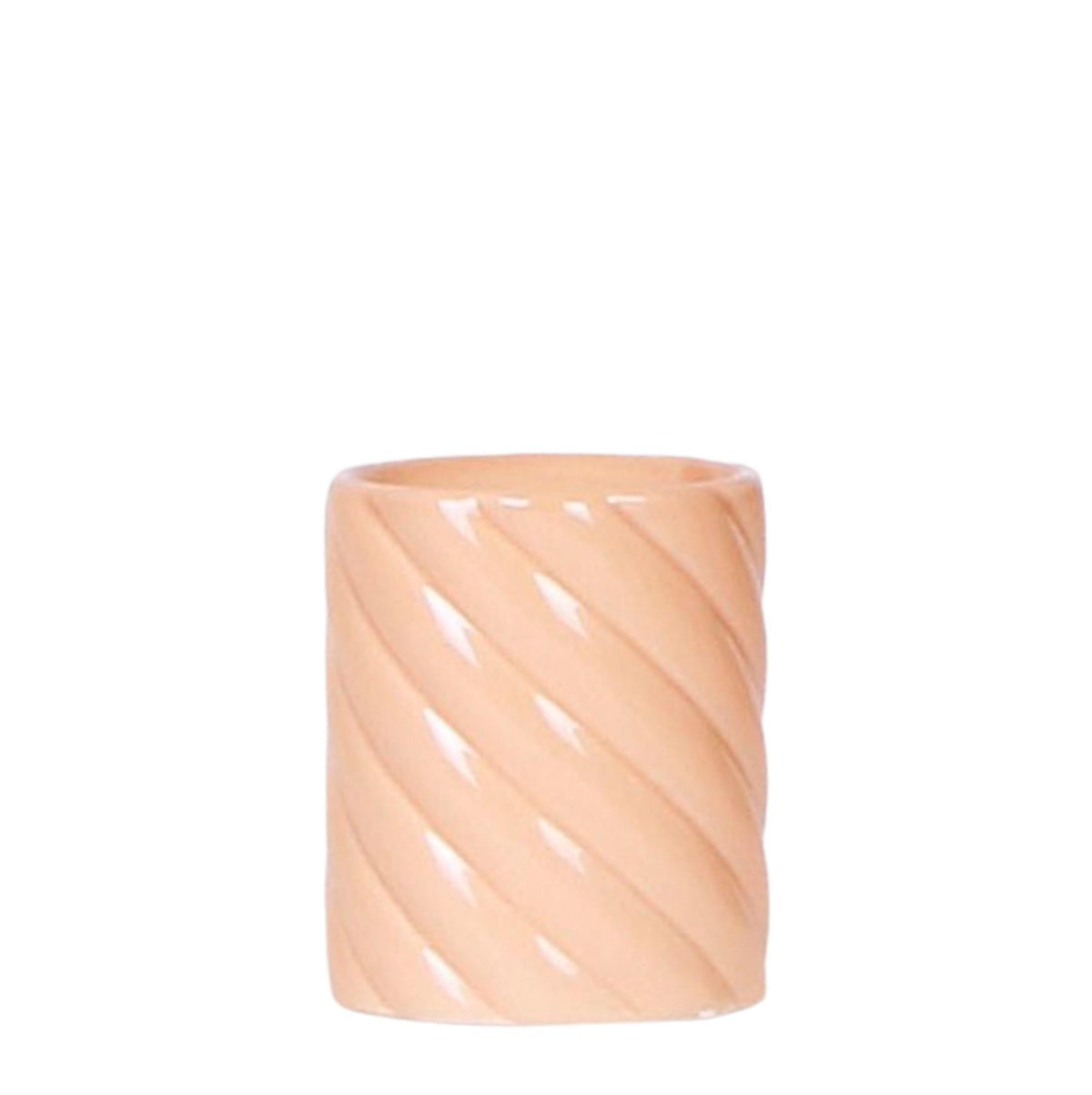 Kolibri Home | Candy Dekotopf | Hoch - Peach - Ø6cm