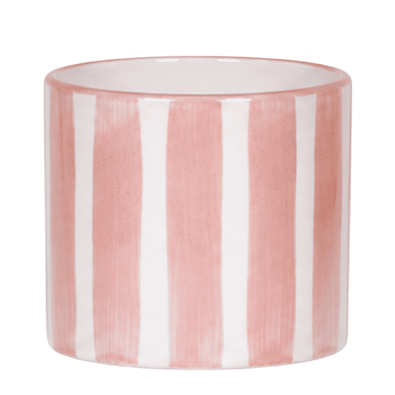 Kolibri Home | Painted Stripe Übertopf - Nude - Ø12cm