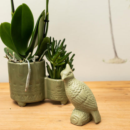 Kolibri Home | Ornament - Deko-Skulptur Kakadu - Green