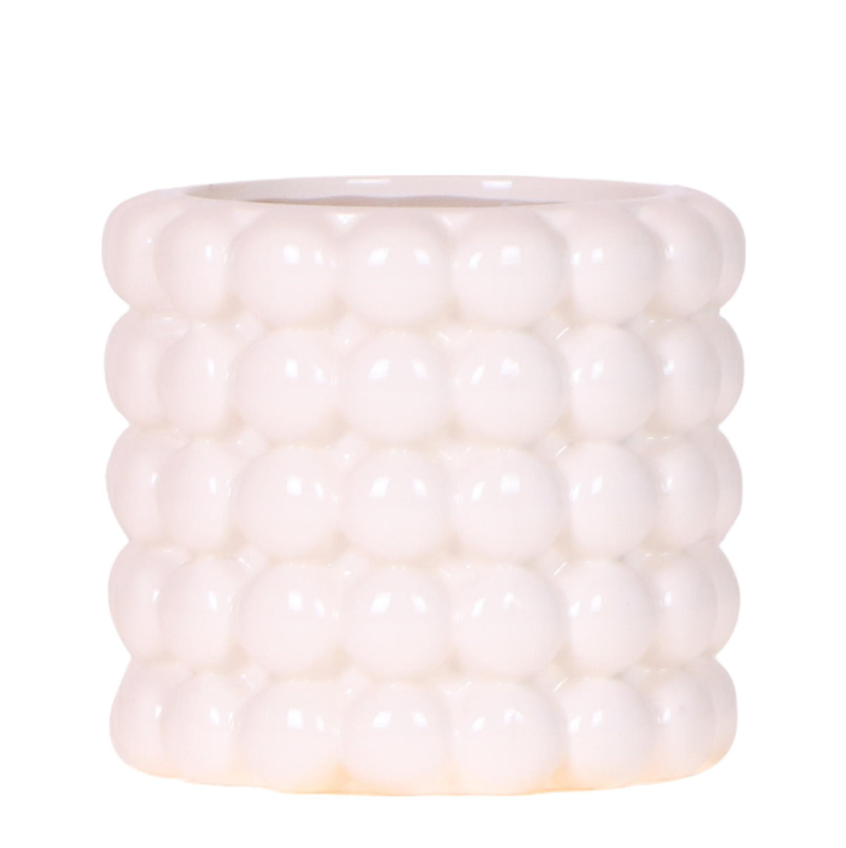Kolibri Home | Poppy Ziertopf - White - Ø9cm