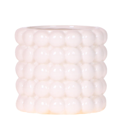 Kolibri Home | Poppy Ziertopf - White - Ø9cm