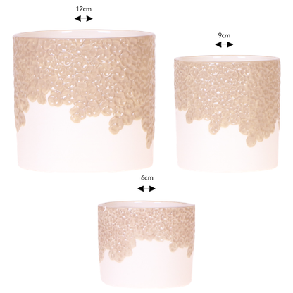 Kombi‑Deal | Bloom Sand Übertopf‑Set