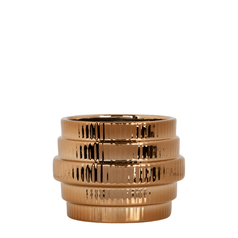 Kolibri Home | Allure Empire Shiny Übertopf - Bronze - Ø6cm