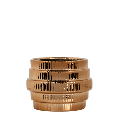Kolibri Home | Allure Empire Shiny Übertopf - Bronze - Ø6cm