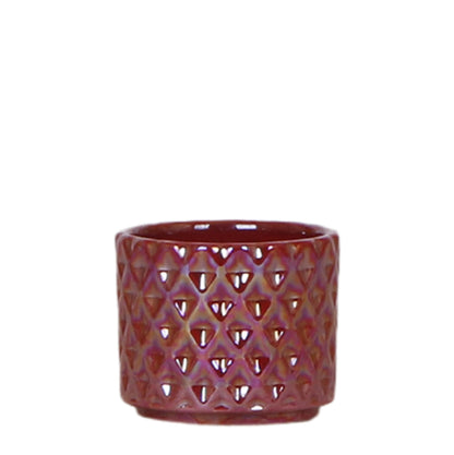 Kolibri Home | Diamond Pearl Dekotopf - Red - Ø6cm