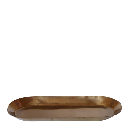 Kolibri Home | Teller oval - Ovales Tablett Ø30cm - Gold