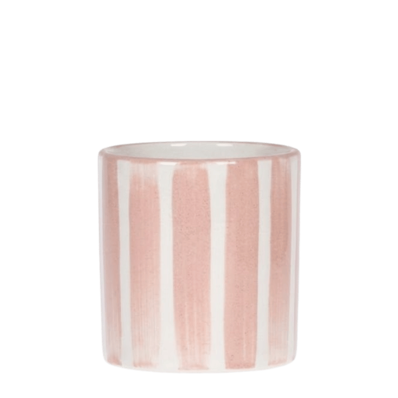 Kolibri Home | Painted Stripe Übertopf - Nude - Ø9cm