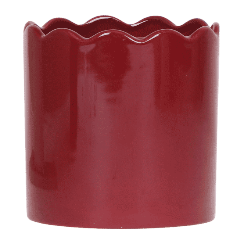 Kolibri Home | Curve Übertopf - Rood - Ø12cm