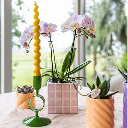 Kolibri Home | Candy Dekotopf | Hoch - Peach - Ø6cm