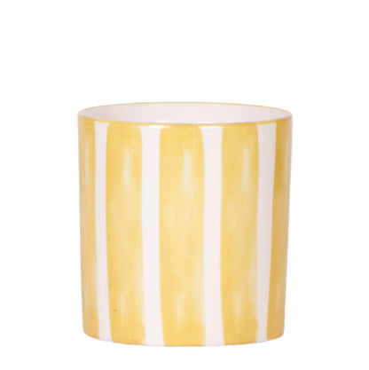 Kolibri Home | Painted stripe  - Yellow - Ø9cm