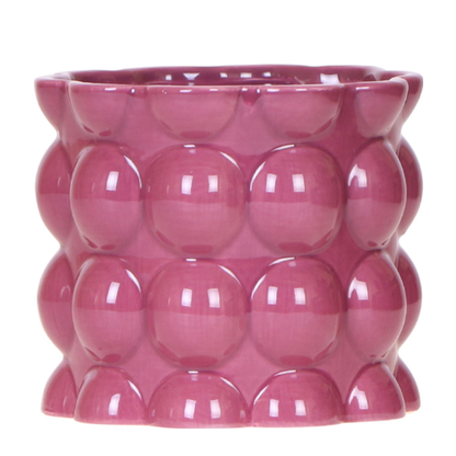 Kolibri Home | Cotton Shine Übertopf - Purple - Ø12cm