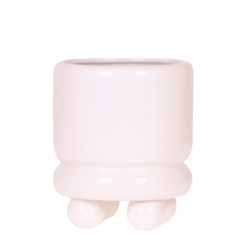 Kolibri Home | Dotty Übertopf - Weiß - Ø9 cm