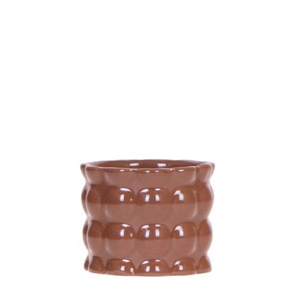 Kolibri Home | Cotton Shine Übertopf - Brown - Ø6cm