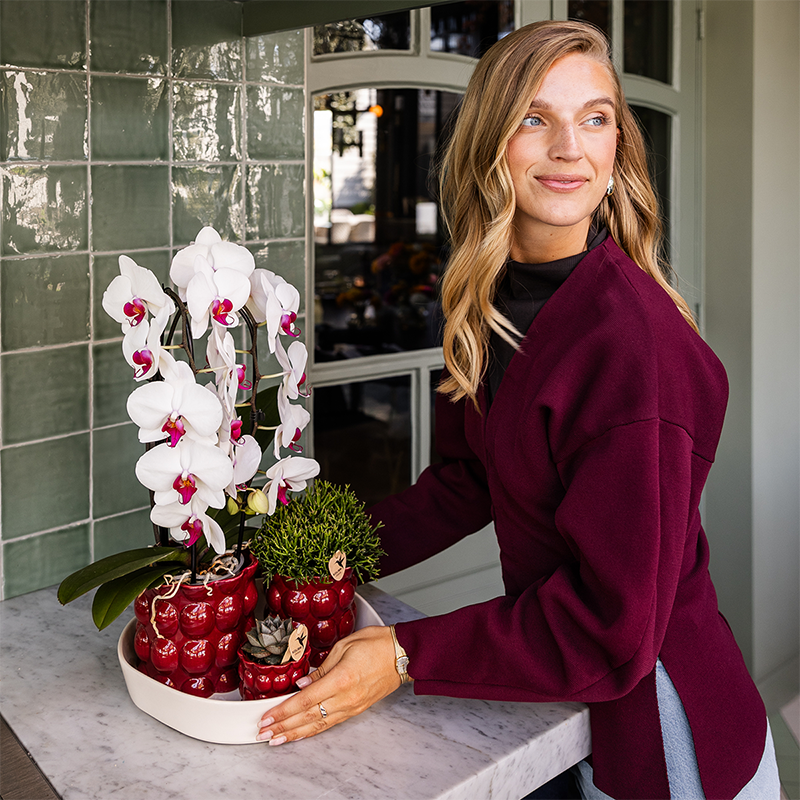 Kolibri Home | Cotton Shine Übertopf - Red - Ø6cm
