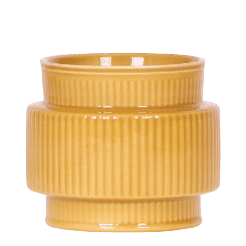 Kolibri Home | Allure Übertopf - Mosterdgeel - Ø9cm
