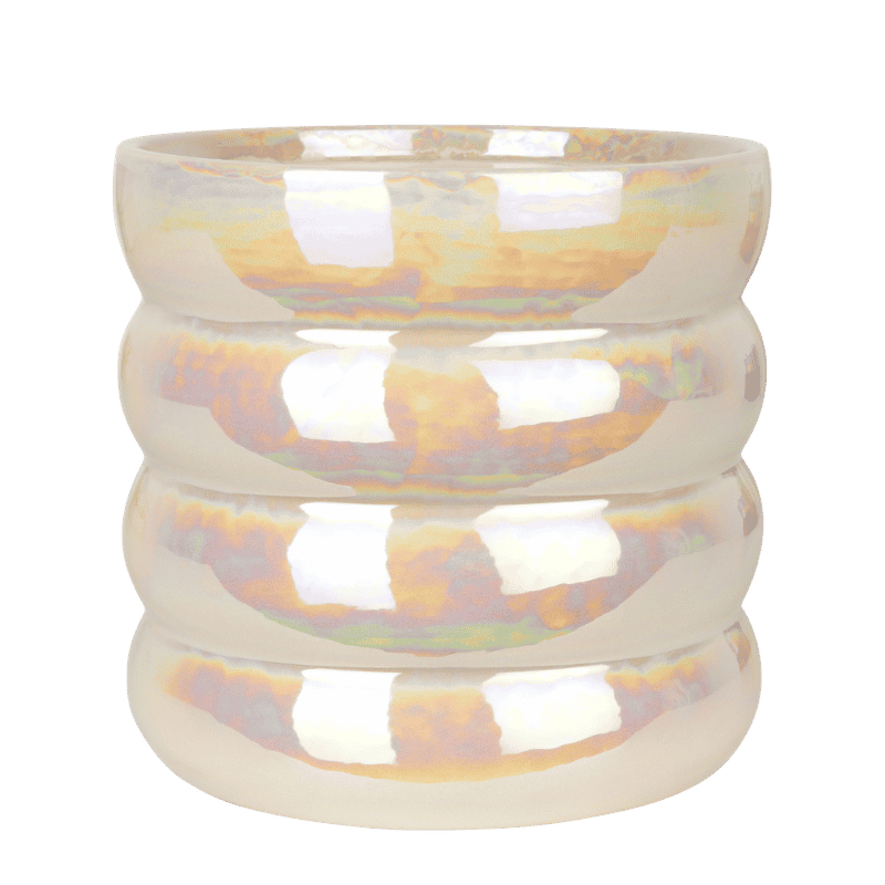 Kolibri Home | Glow Übertopf - Travertin - Ø12cm