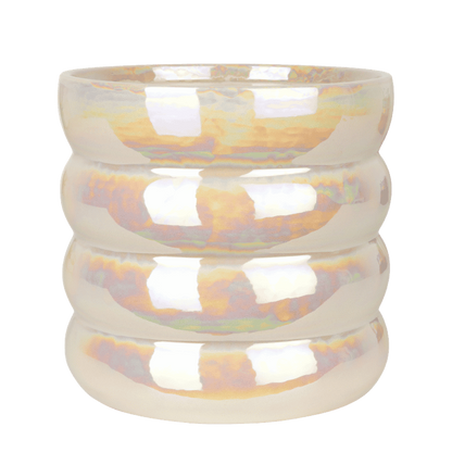 Kolibri Home | Glow Übertopf - Travertin - Ø12cm