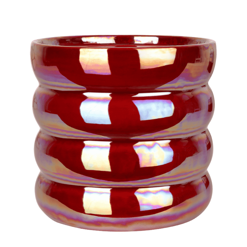 Kolibri Home | Glow Übertopf - Rot - Ø12cm