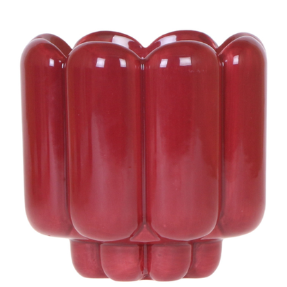 Kolibri Home | Retro Shine Übertopf - Red - Ø12cm